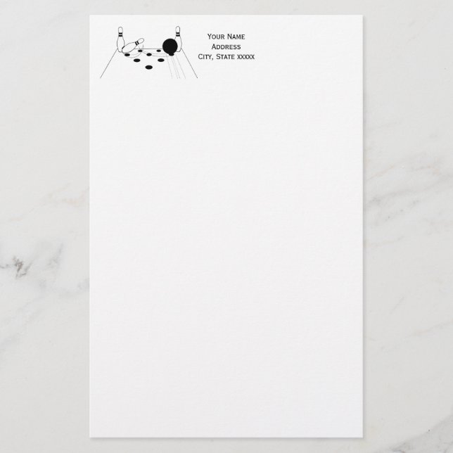 Papeterie Balle de bowling de sport et poupées (Devant)