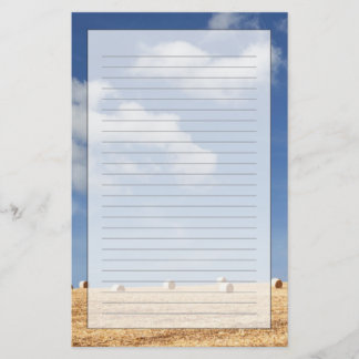 Papeterie Balles de foin sur le champ