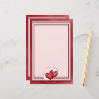 Papeterie Ballons Coeurs Avec Petits Coeurs