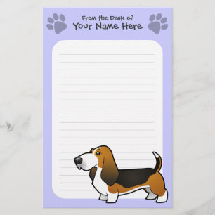 Papeterie Bande dessinée Basset Hound