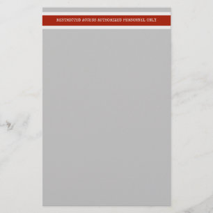 Papeterie Bande rouge Accès restreint Danger de construction