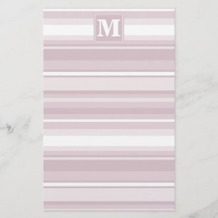 Papeterie Bandes de quartz roses monogrammes