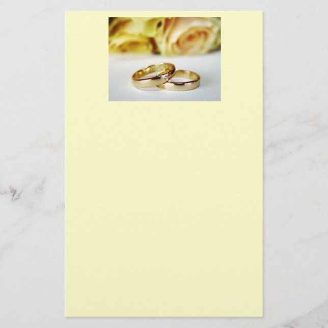 Papeterie Bandes Mariages d'or (Devant)