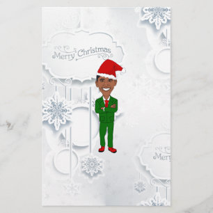 Papeterie barack obama père Noël