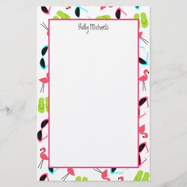 Papeterie Bascules électroniques de Flamants roses et (Devant)