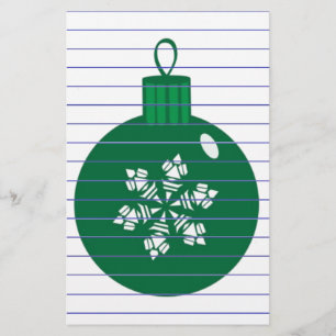 Papeterie Baubles de Noël
