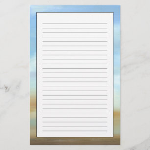 Papeterie Beau ciel avec les nuages pelucheux