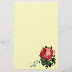 Papeterie BEAU ROSE ROSE ROSE MONOGRAM, Crème