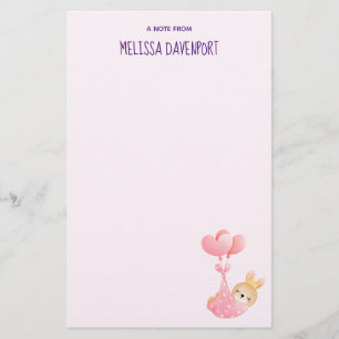 Papeterie Bébé mignon dans une couverture de coeur