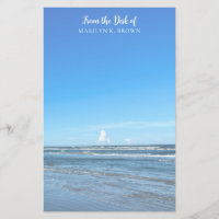 Belle Blue Ocean Waves Seashore Photographie