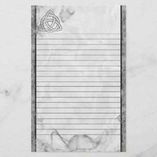 Papeterie Biseau argenté de Triquetra rayé