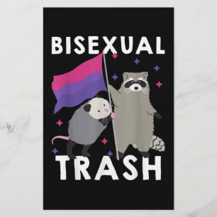 Papeterie Bisexual Trash Gay pride Rainbow LGBT Raccoon