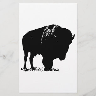 Papeterie Bison Buffle d'Art Pop Noir & Blanc
