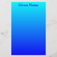 Bleu Aqua Clair Personnalisé Ombré