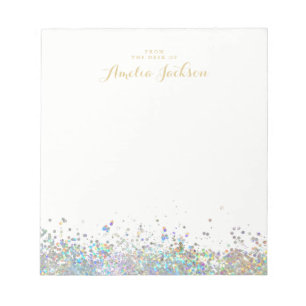 Papeterie Bloc-Notes Personnalisé Confetti