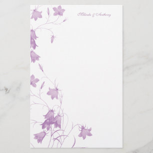 Papeterie Bluebells - Papier à lettres Violet 5,5 x 8,5