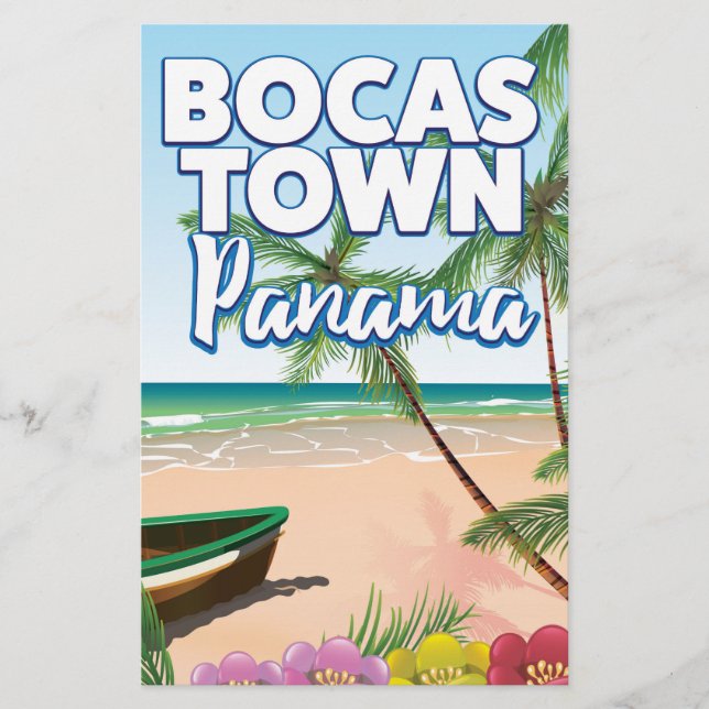Papeterie Bocas Town Panama Beach poster de voyage (Devant)
