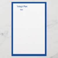 Bordure bleue Personnalisé Couleur Planificateur À