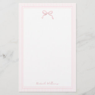 Papeterie Bordure de la ceinture rose et des rayures