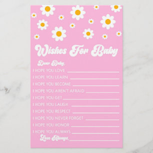 Papeterie Bouche Rose Retro Voeux Pour L'Activité Baby showe