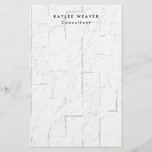 Papeterie Briques murales minimalistes sophistiquées Profess