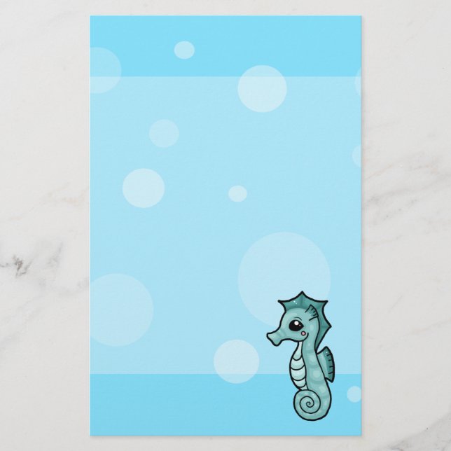 Papeterie Bulle de Little Seahorse stationnaire (Devant)