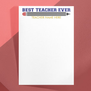 Papeterie Cadeau personnalisé Meilleur Professeur - Cadeau P