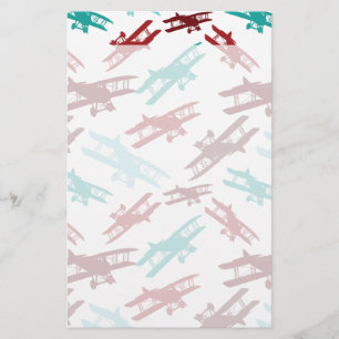 Papeterie Cadeaux d'avion Motif vintage Biplane