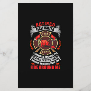 Papeterie Cadeaux De Retraite Des Pompiers Pour Les Hommes D