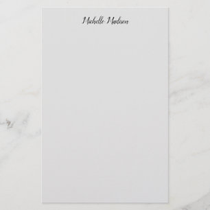 Papeterie Calligraphie Manuscrite Moderne Minimaliste Simple