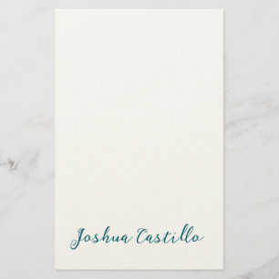 Papeterie Calligraphie Simple Plain Nom Professionnel