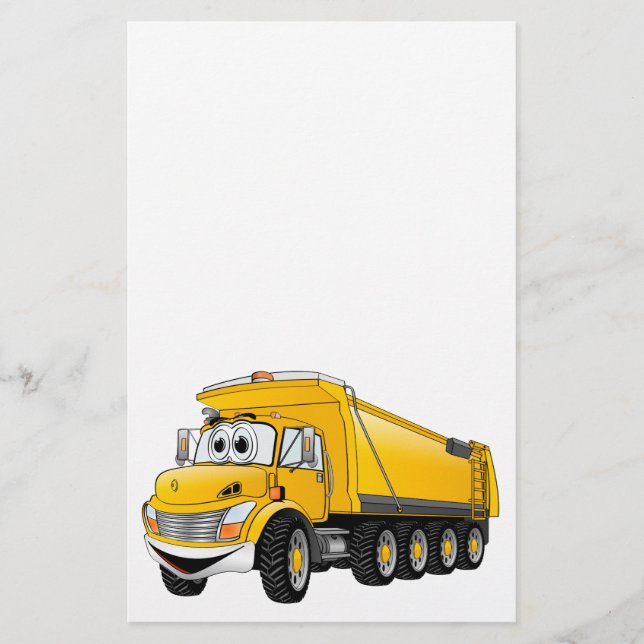 Papeterie Camion à pompe jaune 10w (Devant)