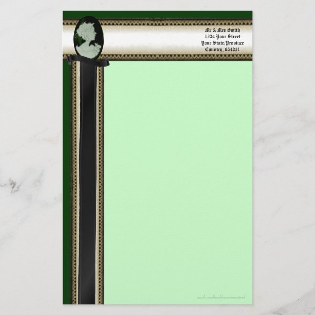 Papeterie Camion classique (Jade/Vert) (Devant)