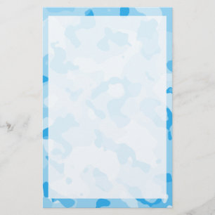 Papeterie Camo Bleu Bébé; Camouflage