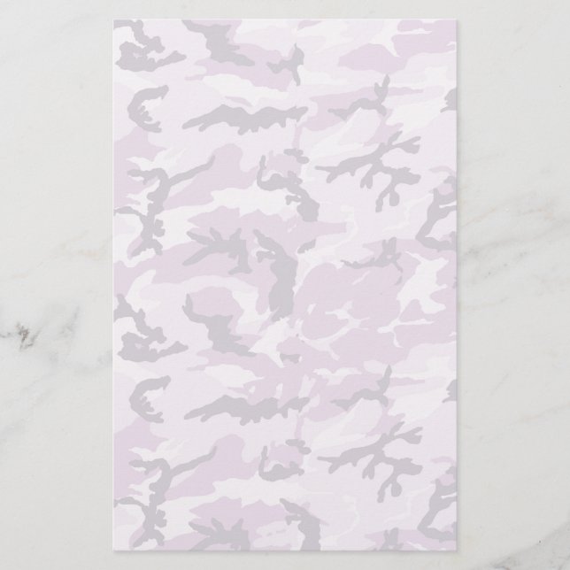 Papeterie Camouflage rose Motif militaire (Devant)