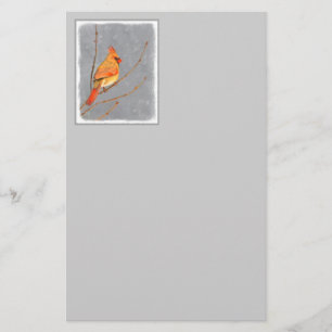 Papeterie Cardinal sur la peinture de branche - Art original
