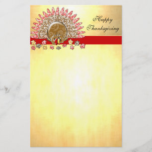 Papeterie Caricature mignonne Thanksgiving Turquie