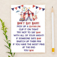 Carnaval de cirque Ne dis pas Baby ! Jeu baby show