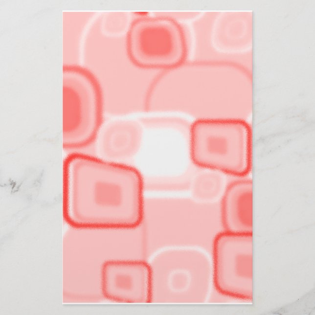 Papeterie Carré rouge d'Absract stationnaire (Devant)