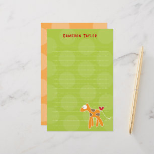 Papeterie Cartographie Giraffe Kid Personnel / Merci