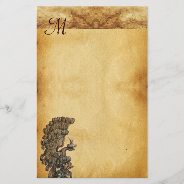 PAPETERIE CASQUE DE CHEVALIER ANTIQUE AVEC PARC D'AGLE (Devant)