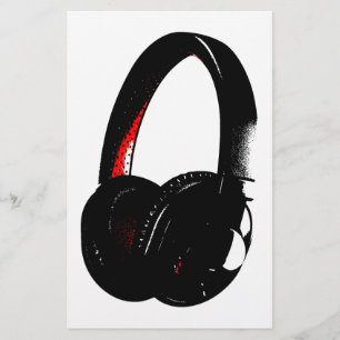 Papeterie Casque Pop Art Écouteur