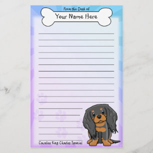 Papeterie cavalière d'épagneul du Roi Charles de