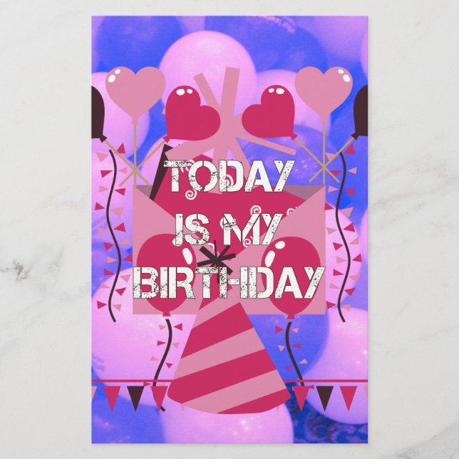 Papeterie Célébrer Mes Bénédictions Joyeuses d'Anniversaire (Devant)