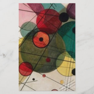 Papeterie Cercles Abstraits de Kandinsky dans un C