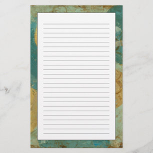 Papeterie Cercles bleus et jaunes