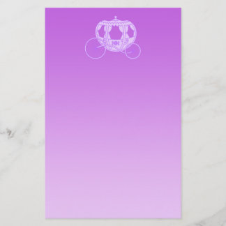 Papeterie Chariot de conte de fées dans le pourpre