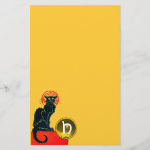 PAPETERIE CHAT NOIR HALLOWEEN PARTY MONOGRAM