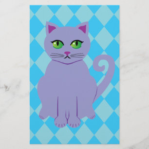 Papeterie Chat pourpre