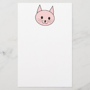 Papeterie Chat rose mignon